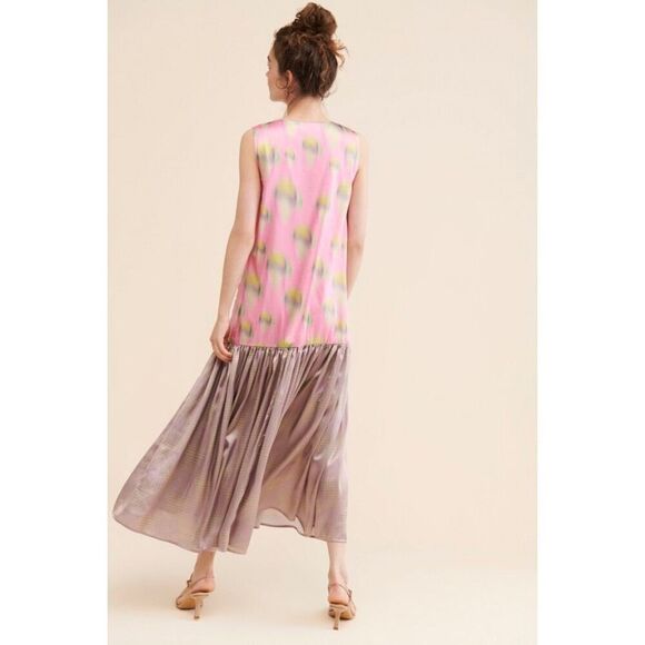 New Siddhartha Bansal Flounce Beaded Maxi Dress Size L - Picture 4 of 10